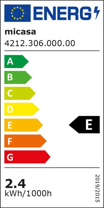 Label énergétique micasa Edgardo (260 lm)