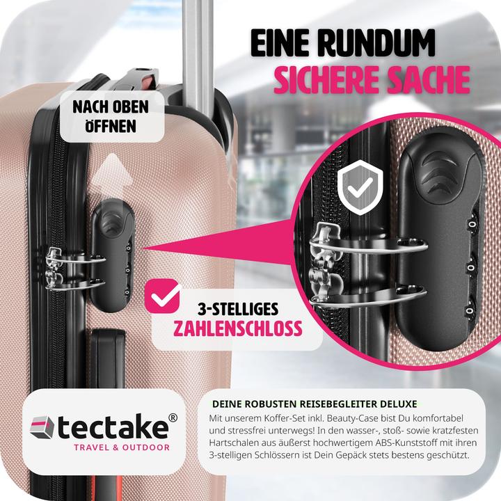 Image du produit tectake Ensemble de valises Valises Trolleys Trolley Set Hardcase trolley (90 l, M (50 - 90l))
