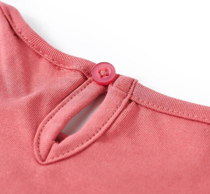 Actual product image VidaXL Children's long-sleeved shirt dusky pink 92,Material: 95 % cotton. 5 (92)