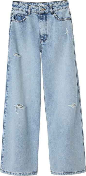 Jonen Mädchen Loose-Fit-Jeans mit Used-Effekt