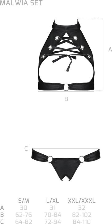 Actual product image Passion Bra set "Malwia (L, XL)