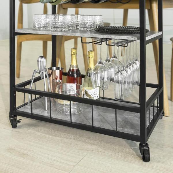 Produktbild SoBuy Servierwagen mit abnehmbarem Tablett