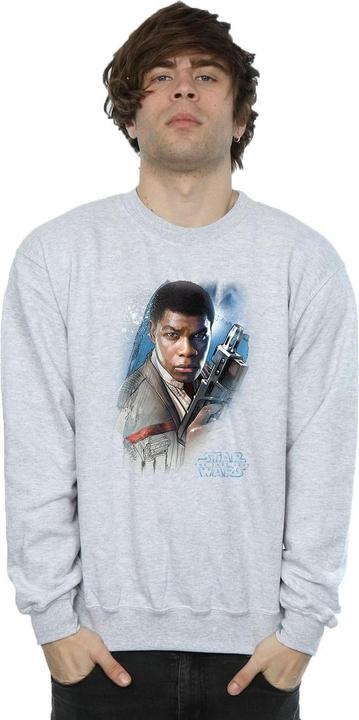 Actual product image Star Wars Mens The Last Jedi Finn Brushed Sweatshirt (XXL)