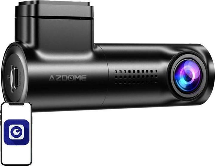 Immagine prodotto AZDome M330 (Ricevitore GPS, Display integrato, Microfono incorporato, Visione notturna, Accelerometro, WiFi, Full HD)