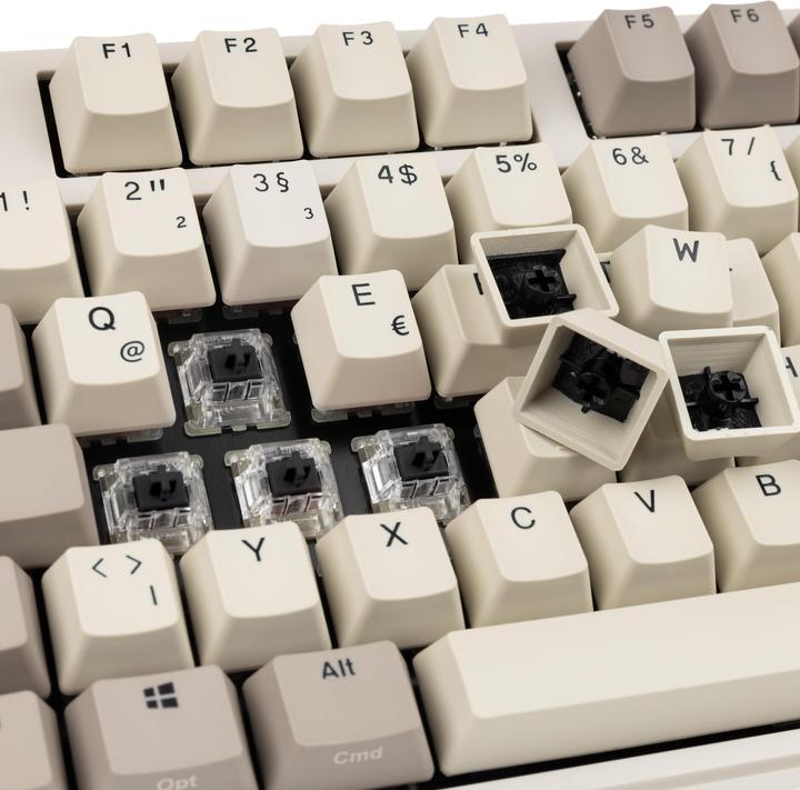 Actual product image Ducky Origin Vintage Gaming Keyboard, Cherry MX-Black (DE, Cable)