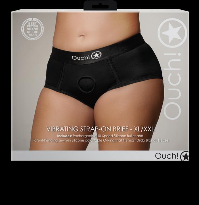 Image du produit Ouch! Vibrating Strap-on Brief - XL/XXL