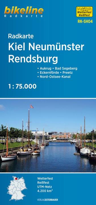 Produktbild Bikeline Radkarte Kiel Neumünster Rendsburg 1 : 75 000 75000