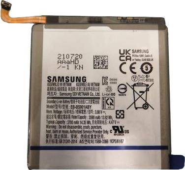 Actual product image Samsung Li-Ion Battery EB-BS901ABY for S901B Galaxy S22
