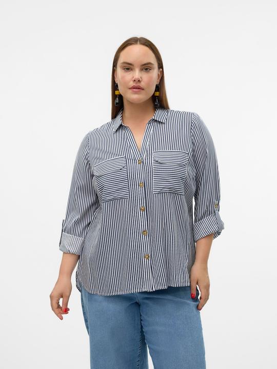 Actual product image Vero Moda Regular fit shirt collar Curve sleeves with turn-up shirt Shirt shirt (44)