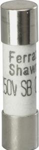 Actual product image Mersen G-fuse link (Cylinder fuse, 0.63 A, Superträge)