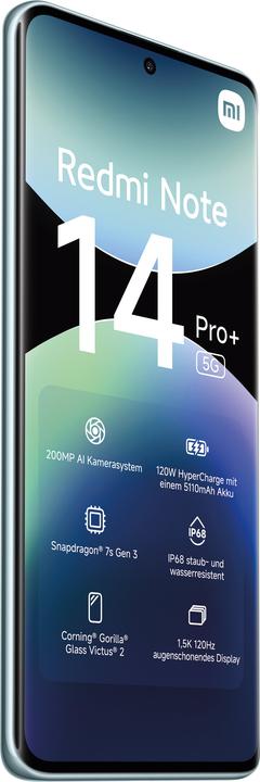 Actual product image Xiaomi Redmi Note 14 Pro+ (256 GB, Frost Blue, 6.67", Dual SIM, 200 Mpx, 5G)