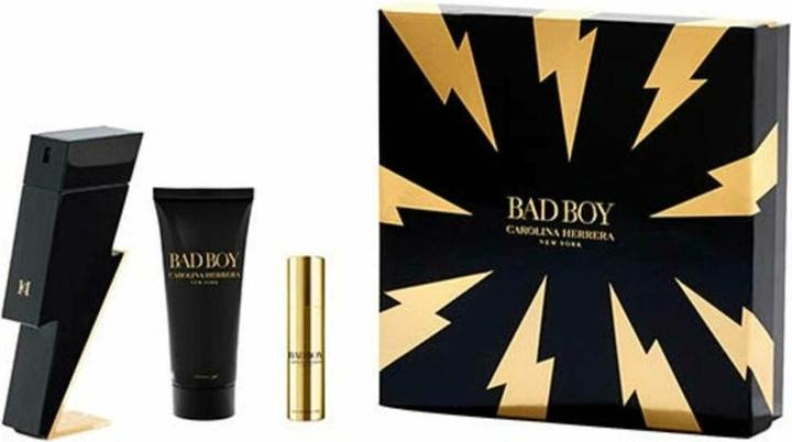 Produktbild Carolina Herrera Bad Boy Set mit Herrenparfum (EdT 100ml + 10ml, Duschgel 100ml)