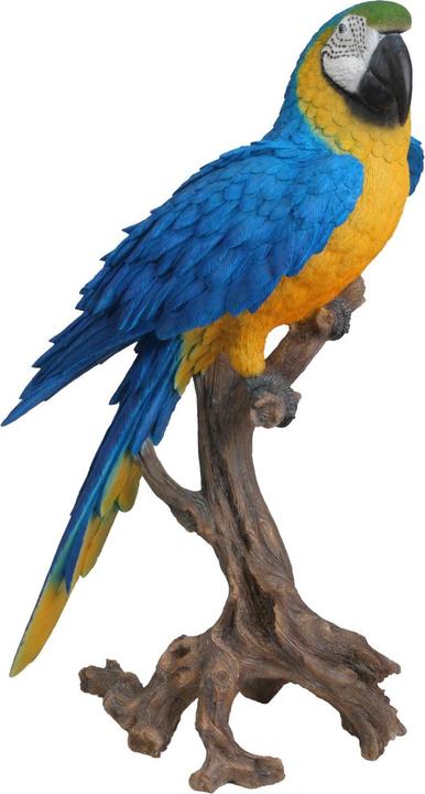 Actual product image Decoration figure macaw parrot yellow (48 x 39 x 77 cm)