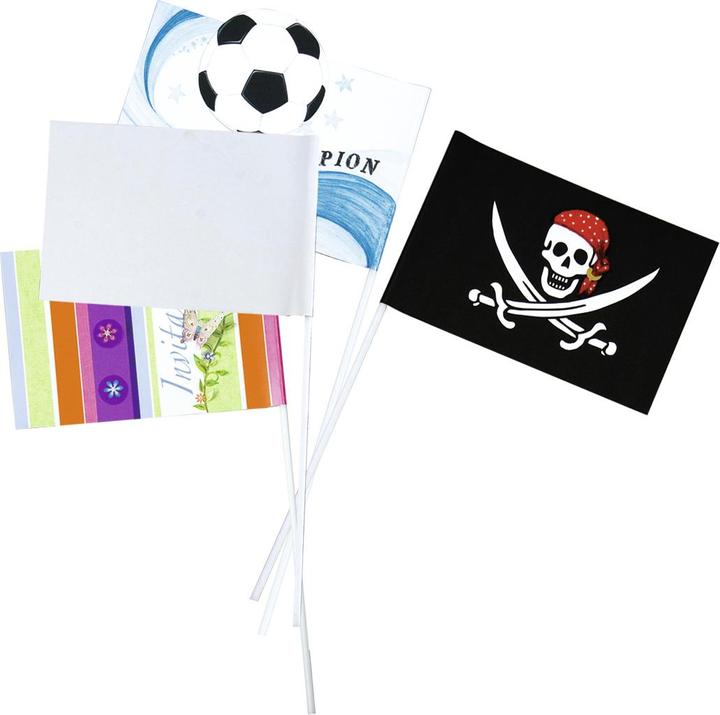 Actual product image Folia Flag on stick, rectangle