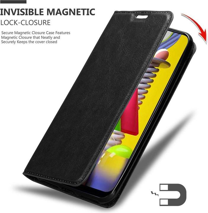 Actual product image Cadorabo Book Invisible Magnet Cover (Samsung Galaxy M31)