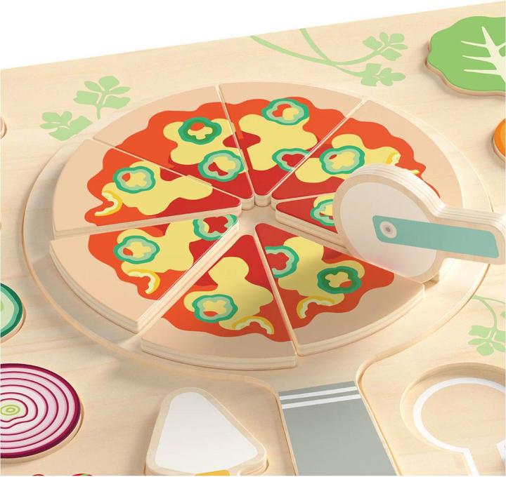 Image du produit Classic World Puzzle en bois moulé Pizza, 22 pièces. (22 pièces)