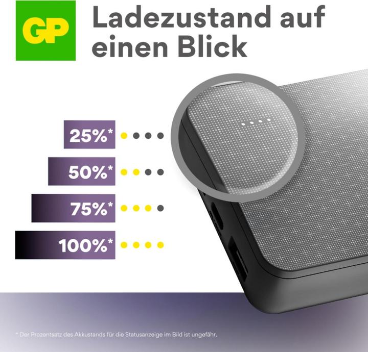 Image du produit GP Batteries GP PowerBank série B+ 20000 mAh noir (20000 mAh)