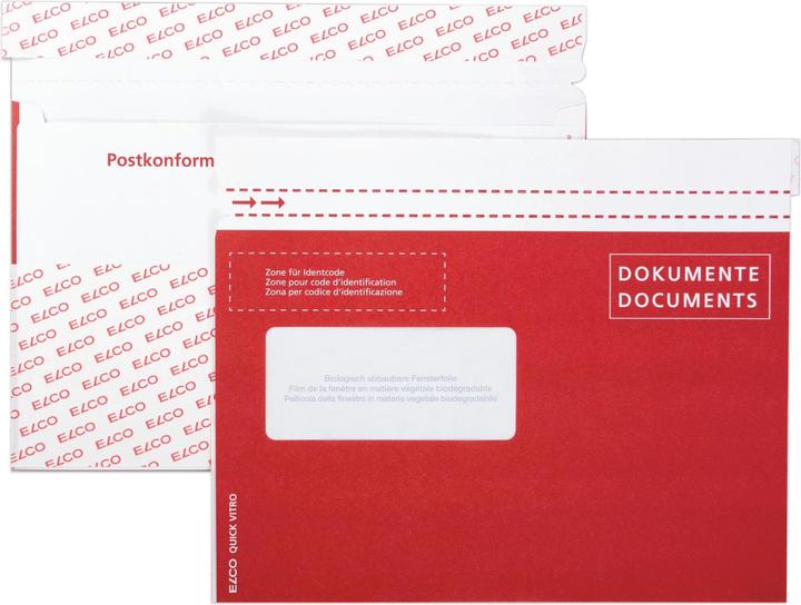Actual product image Elco Quick Vitro Paper Document Pockets Documents/Documents postal compliant (C5)