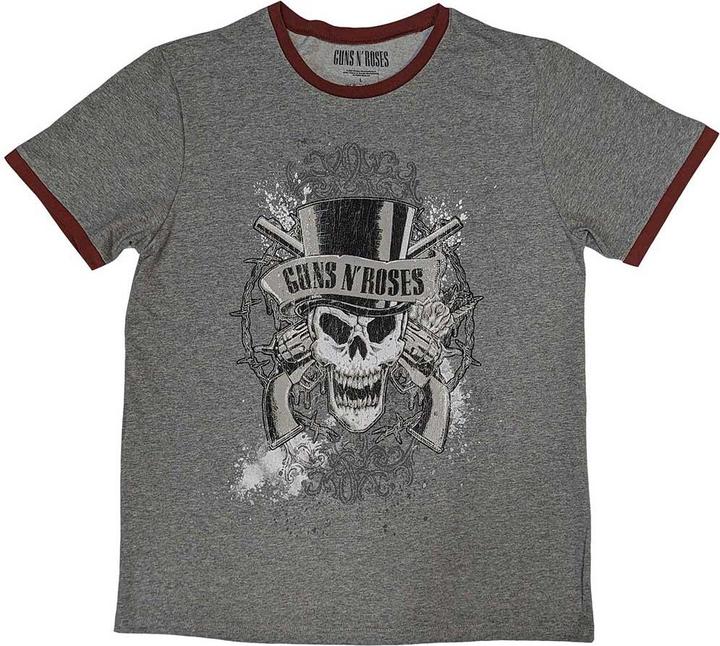 Guns N Roses Faded Skull Ringer