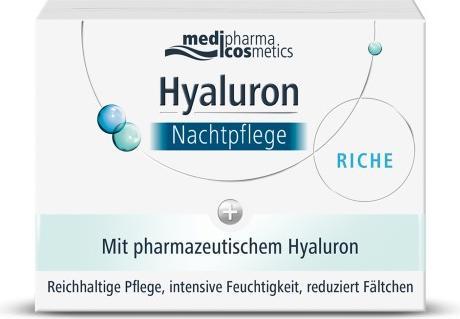 Produktbild Medipharma cosmetics Hyaluron Nachtpflege reichhaltig, 50 ml Creme (50 ml, Nachtcreme)