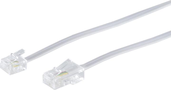 Produktbild Shiverpeaks S/CONN maximum connectivity Modularkabel RJ ISDN-Western-Stecker 8/4 auf Western-Stecker 6/4, wei...