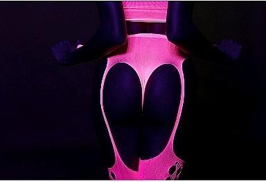 Immagine prodotto Ouch! Two Piece with Crop Top and Stockings - Pink - XS/XL (Taglia unica)