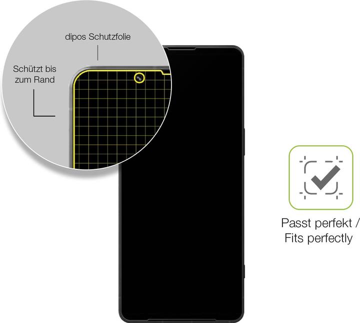Image du produit Dipos Film de Protection d’écran Full-Cover Anti-reflet (1 pièce(s), Sony Xperia 1 VI)
