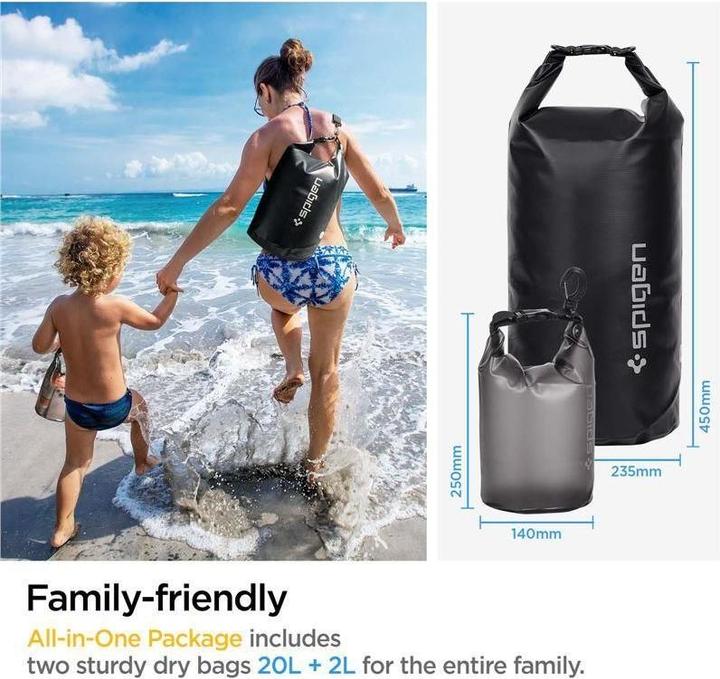 Produktbild Spigen A630 WASSERDICHTE UNIVERSALTASCHE Schwarz (20 l)