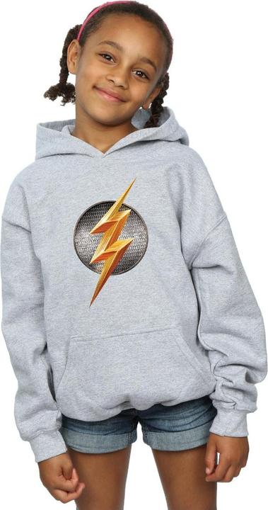 Actual product image Girls Justice League Movie Flash Emblem Hoodie (116)