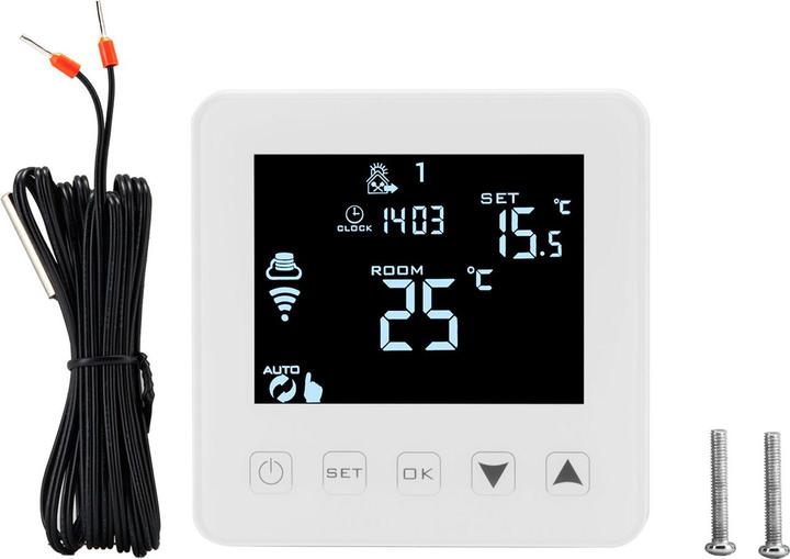 Produktbild Casativo WLAN-Thermostat für Fussboden Heizungen, Steuerung per App, Siri, Alexa & GA, 4er-Set