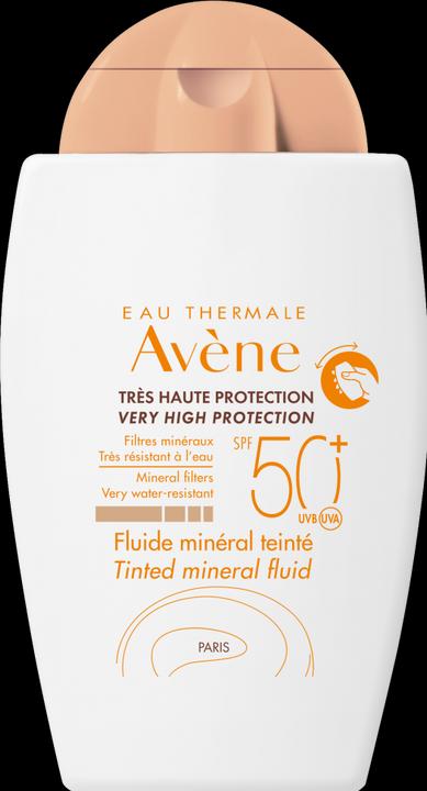 Actual product image Avène Solar fluid mineral tinted SPF50+ (Suntan cream, SPF 50+, 40 ml, 71 g)