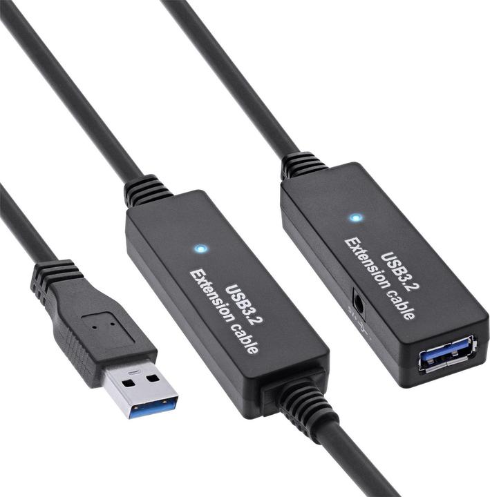 Immagine prodotto InLine Estensione attiva USB 3.0 da spina A a presa A 15m (15 m, USB 3.0)