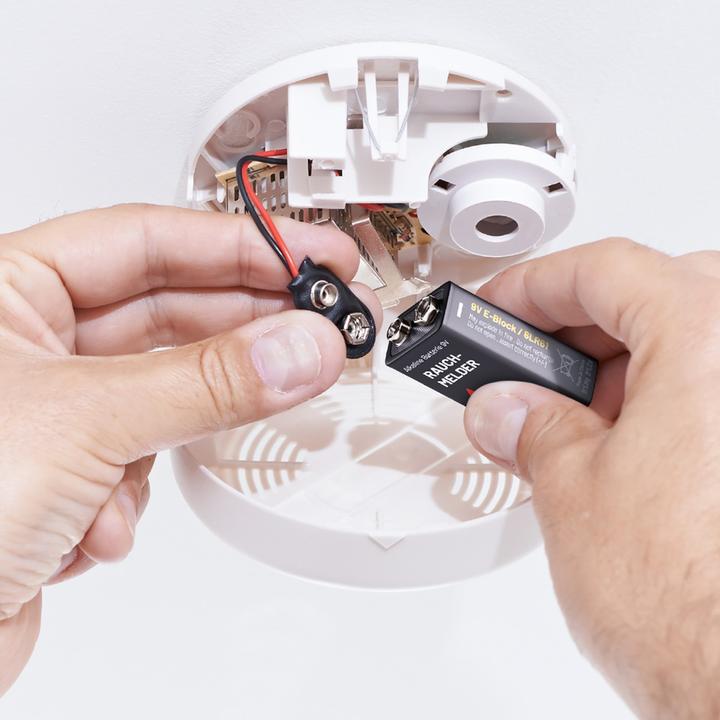 Produktbild Absina 9 V Batterie 9V Alkaline Rauchmelder Batterien (8 Stk., 9V Block)