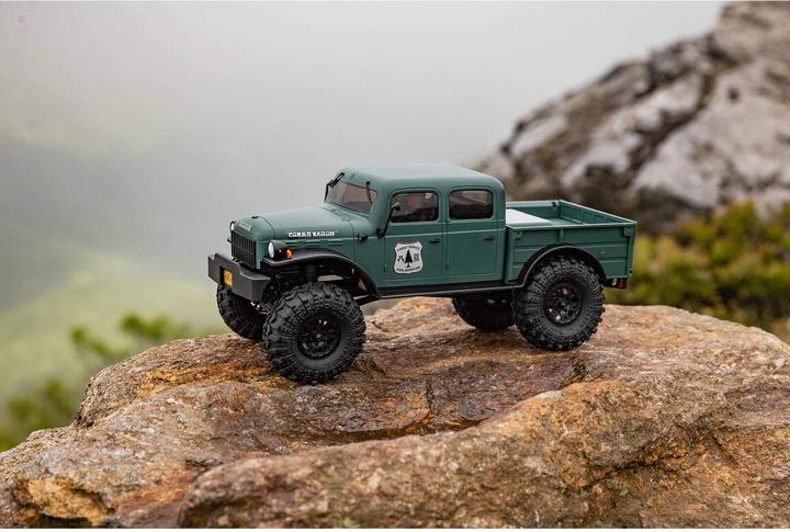Productafbeelding Axial Schaal Crawler SCX24 Dodge Power Wagon Groen, 1:24, RTR (RTR Gereed voor gebruik)