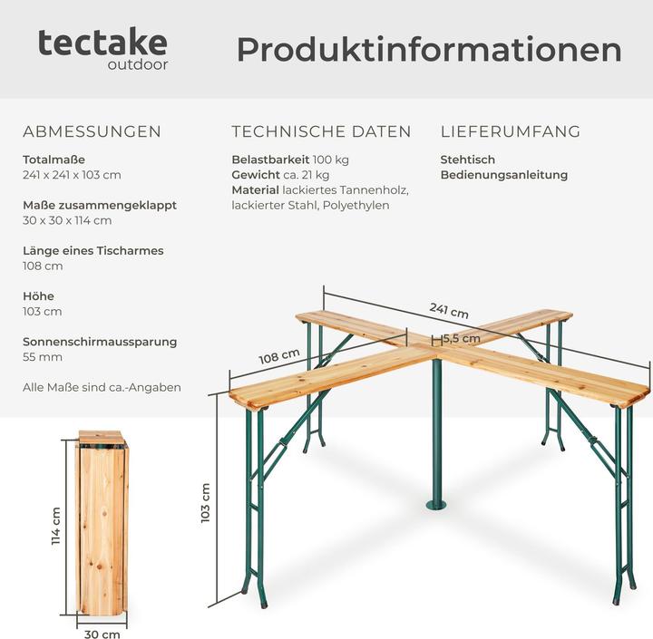 Immagine prodotto tectake Quattro (241 cm)