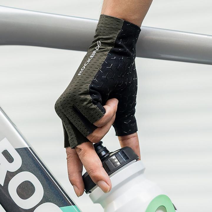 Produktbild Rockbros Breathable Short Finger Cycling Gloves, Size: S - Gray (S)