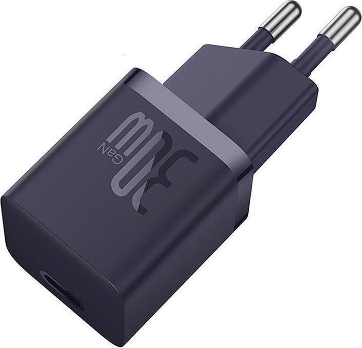 Actual product image Baseus Mini wall charger GaN5 30W (purple) (30 W)