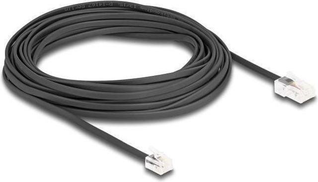 Image du produit Delock Câble téléphonique RJ45 mâle vers RJ11 mâle noir 10 m