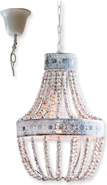 Image du produit Loberon Lustre Valcourt blanc antique (E27)
