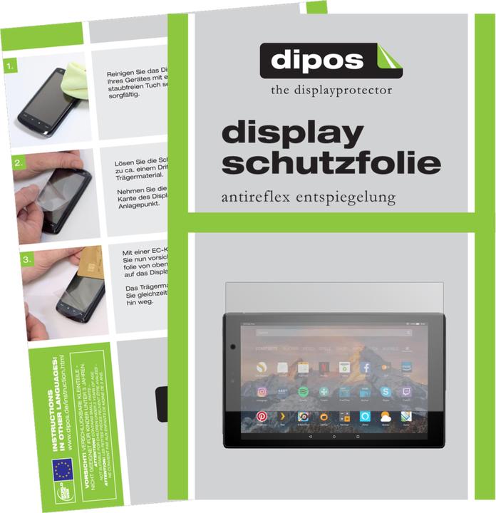 Produktbild Dipos Displayschutzfolie Antireflex (2 Stück, Amazon Fire HD 10 2017)