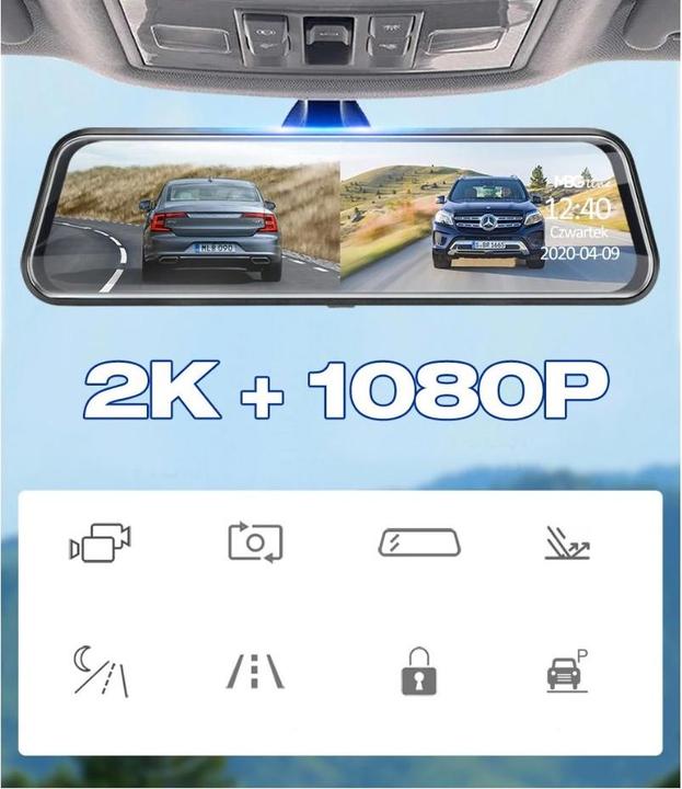 Actual product image MBG Line Video recorder HS900PRO (Built-in microphone, Built-in display, Bluetooth, Wi-Fi, QHD)