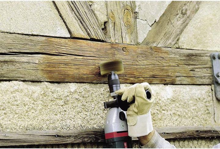 Immagine prodotto wolfcraft Spazzola per texture di legno, Ø 80 mm