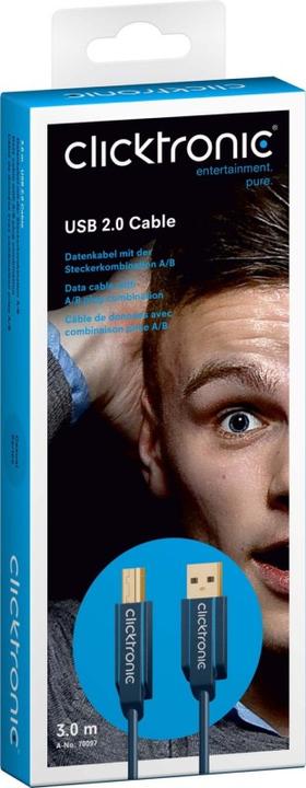 Produktbild clicktronic Hi-Speed 2.0 (3 m, USB 2.0)
