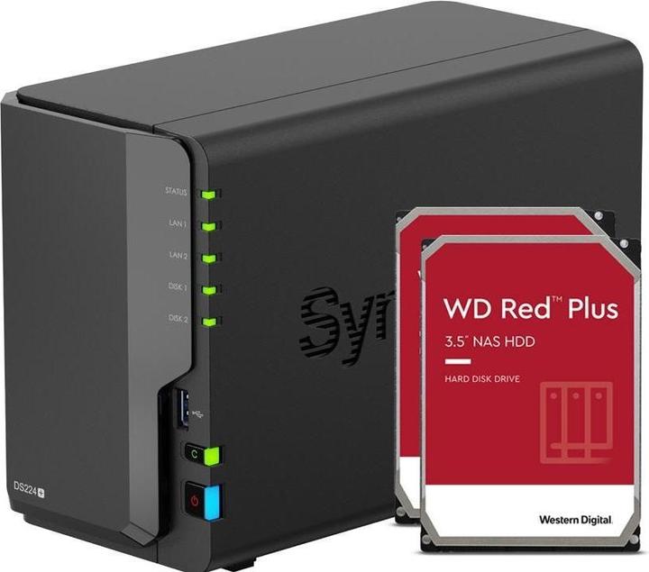Produktbild Synology DS224+ (2 x 2 TB, WD Red Plus)