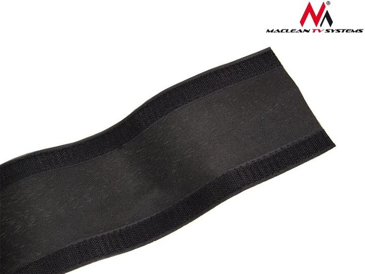 Immagine prodotto Maclean MCTV-677 - Protezione per cavi in tessuto flessibile con chiusura in velcro, 2 m, 105 mm, nero (Foro cavo, 100 cm)