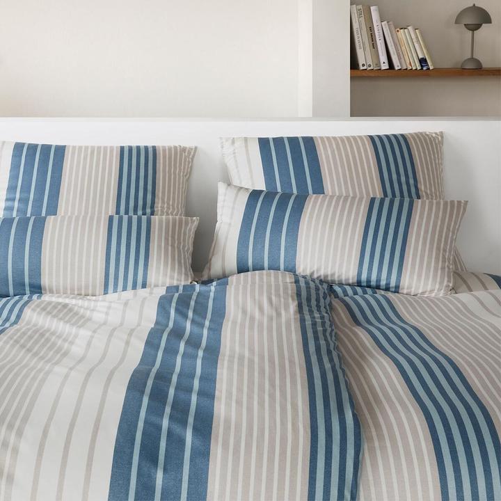 Produktbild Elegante Range dunkelblau (Bettwäsche Set, 155x200 cm + 80x80 cm)
