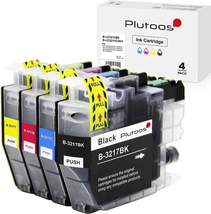 Image du produit Plutoos Brother LC-3217 Cartouches XXL compatibles, jeu de 4 couleurs