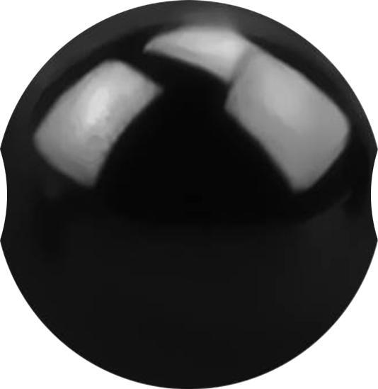 Produktbild Star Piercing Ball Closure Kugel schwarz (Chirurgenstahl 316L)