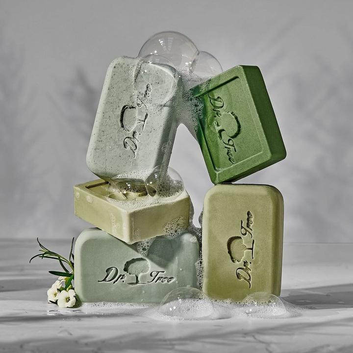 Produktbild Dr. Tree Set Festes Shampoo und Spülung Bio Frequent Use Exfoliating Scrub Festes Duschgel (Festes Shampoo)