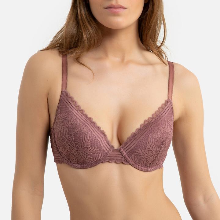 Produktbild La Redoute Collections Volumen-BH aus Recycling-Spitze (80 B)